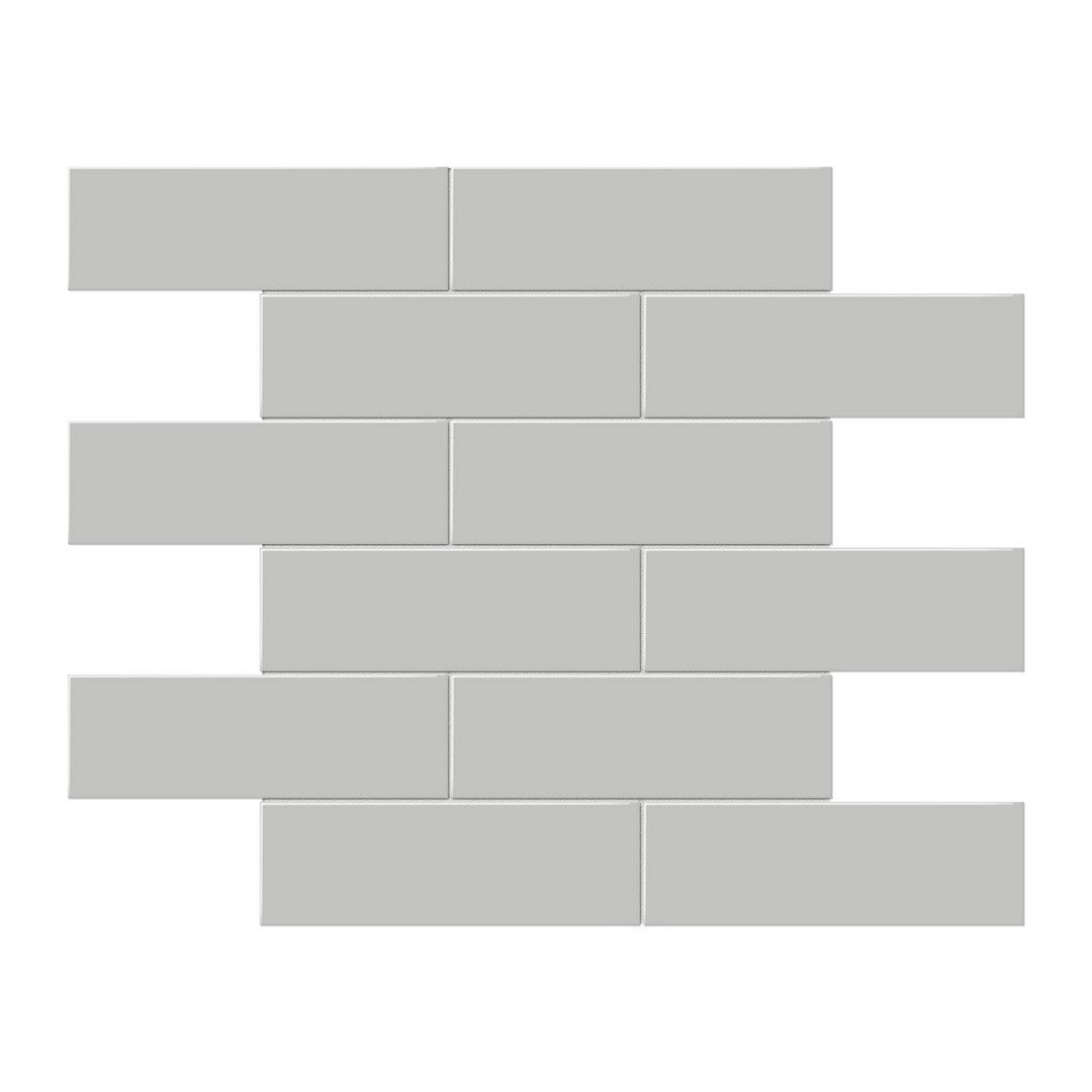 Anatolia Soho 11.65" x 11.73" Glossy Porcelain 2×6" Brick Mosaic