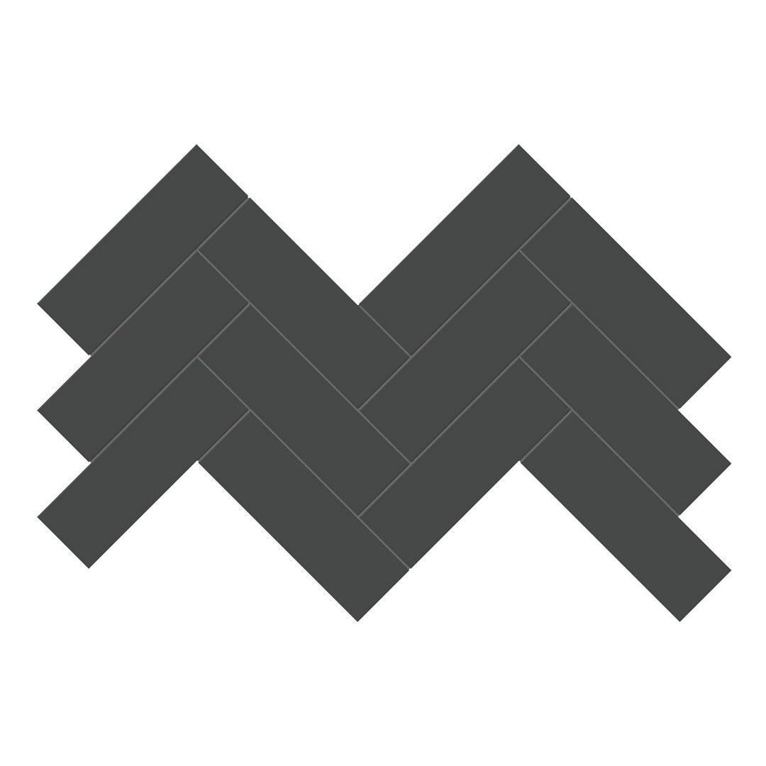 Anatolia Soho 8.23" x 16.6" Glossy Porcelain 2×6" Herringbone Mosaic