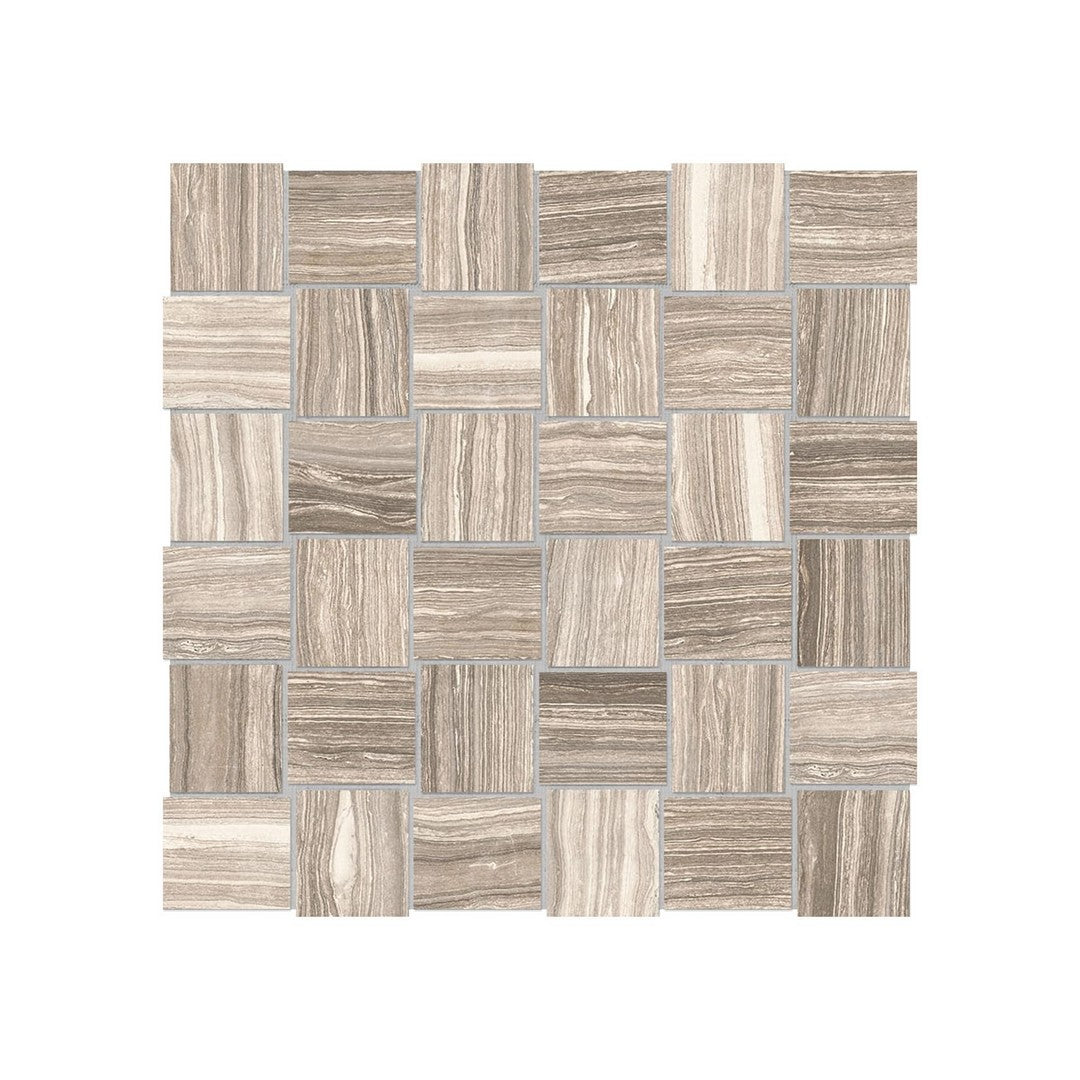 Anatolia Eramosa 12" x 12" Matte Porcelain 2" Basketweave Mosaic