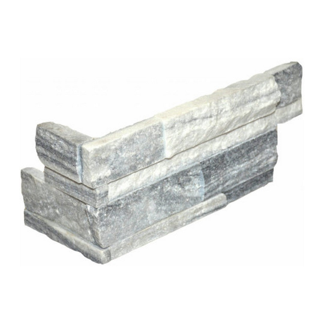 Qualis Ceramica Ledgerstone 6" x 18" Natural Stone Assembled Corner