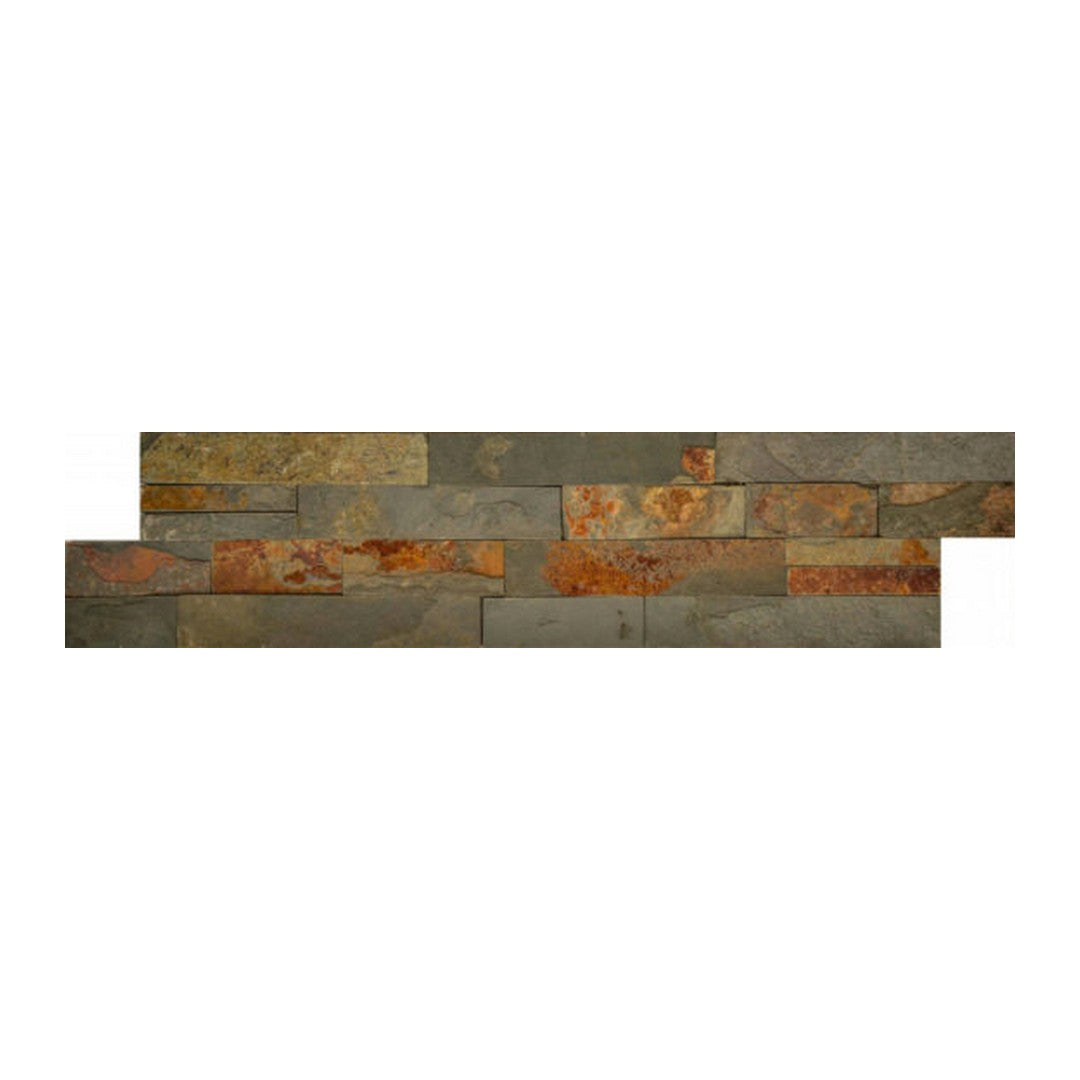 Qualis Ceramica Ledgerstone 6" x 24" Matte Natural Stone Tile