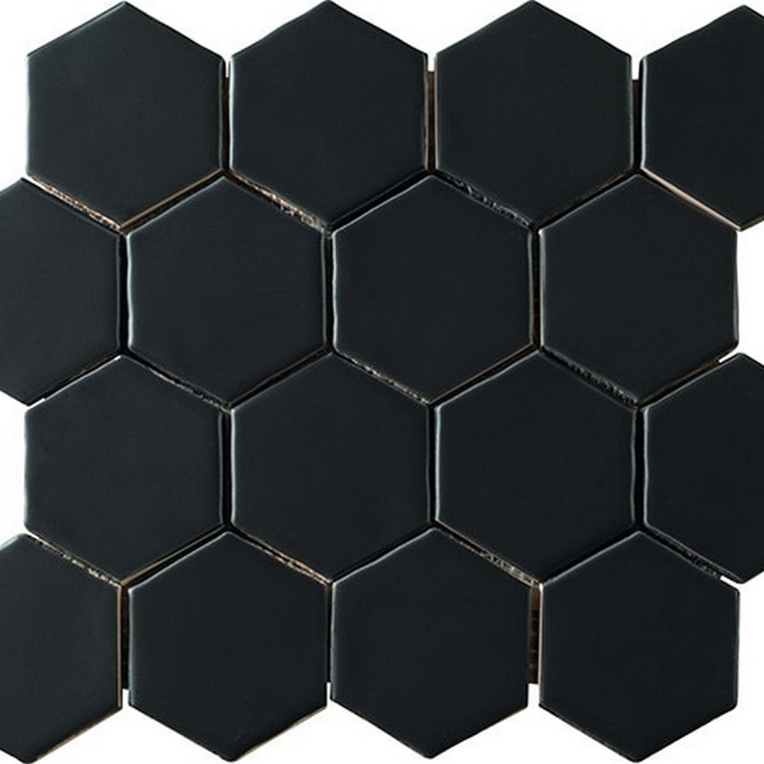 Marazzi Artistic Reflections 12" x 14" Matte Ceramic 3" Hexagon Mosaic