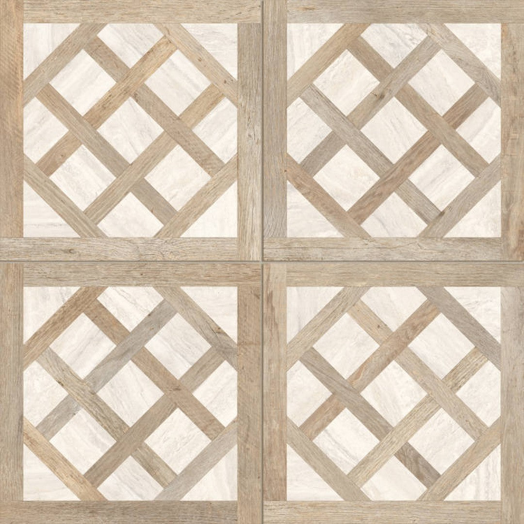 Bedrosians Yorkwood 36" x 36" Rectified Matte Glazed Porcelain Deco Field Tile