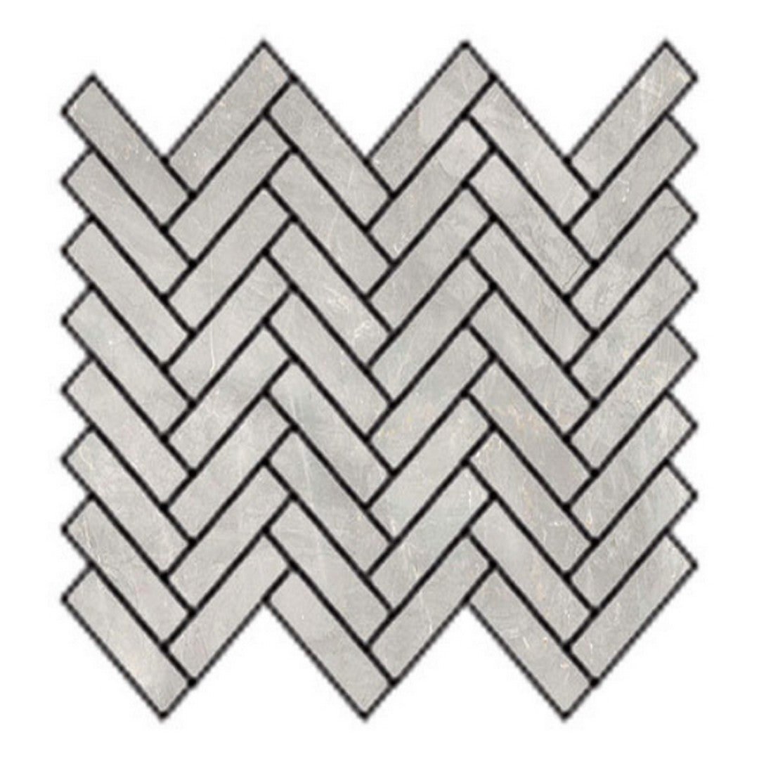 Tesoro La Dolce Vita 12" x 9.75" Rectified Matte Porcelain Herringbone Mosaic