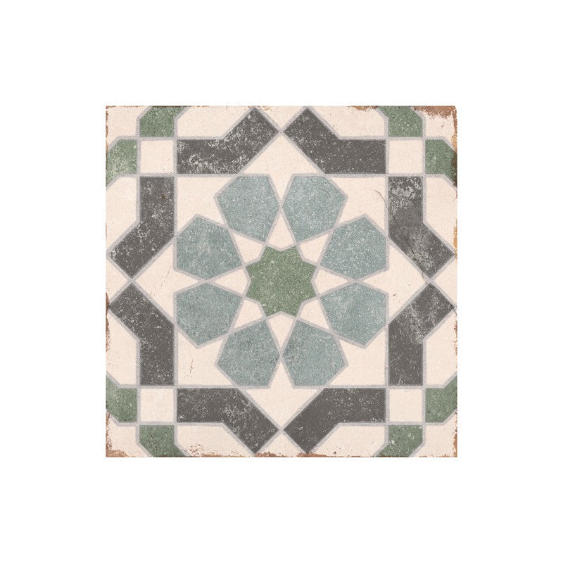 Maniscalco Stone Alhambra 8" x 8" Matte Porcelain Deco Tile