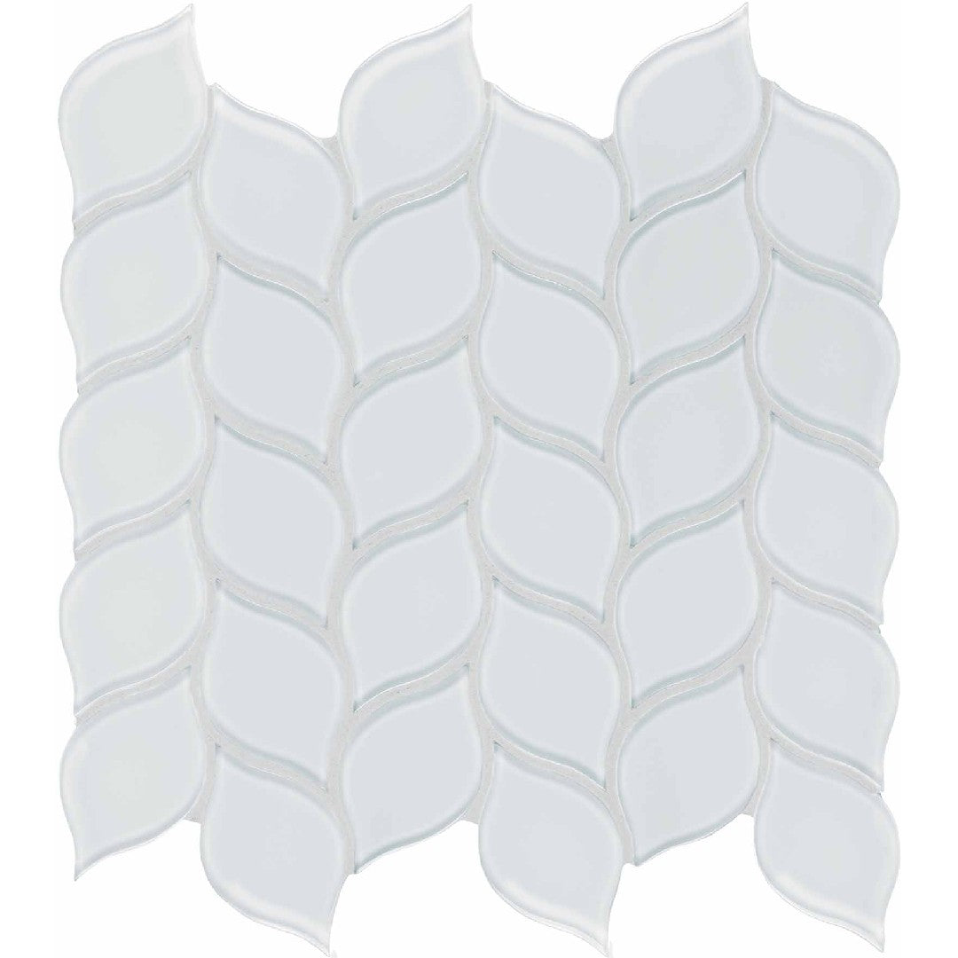 Crossville Elements Glass Posh 12" x 12" Gloss Glass Petal Mosaic