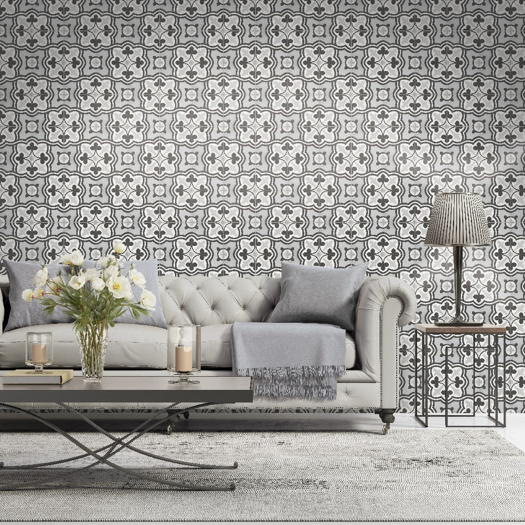 Crossville-Form-8-x-8-Matte-Porcelain-Baroque-Deco-Tile-Ice