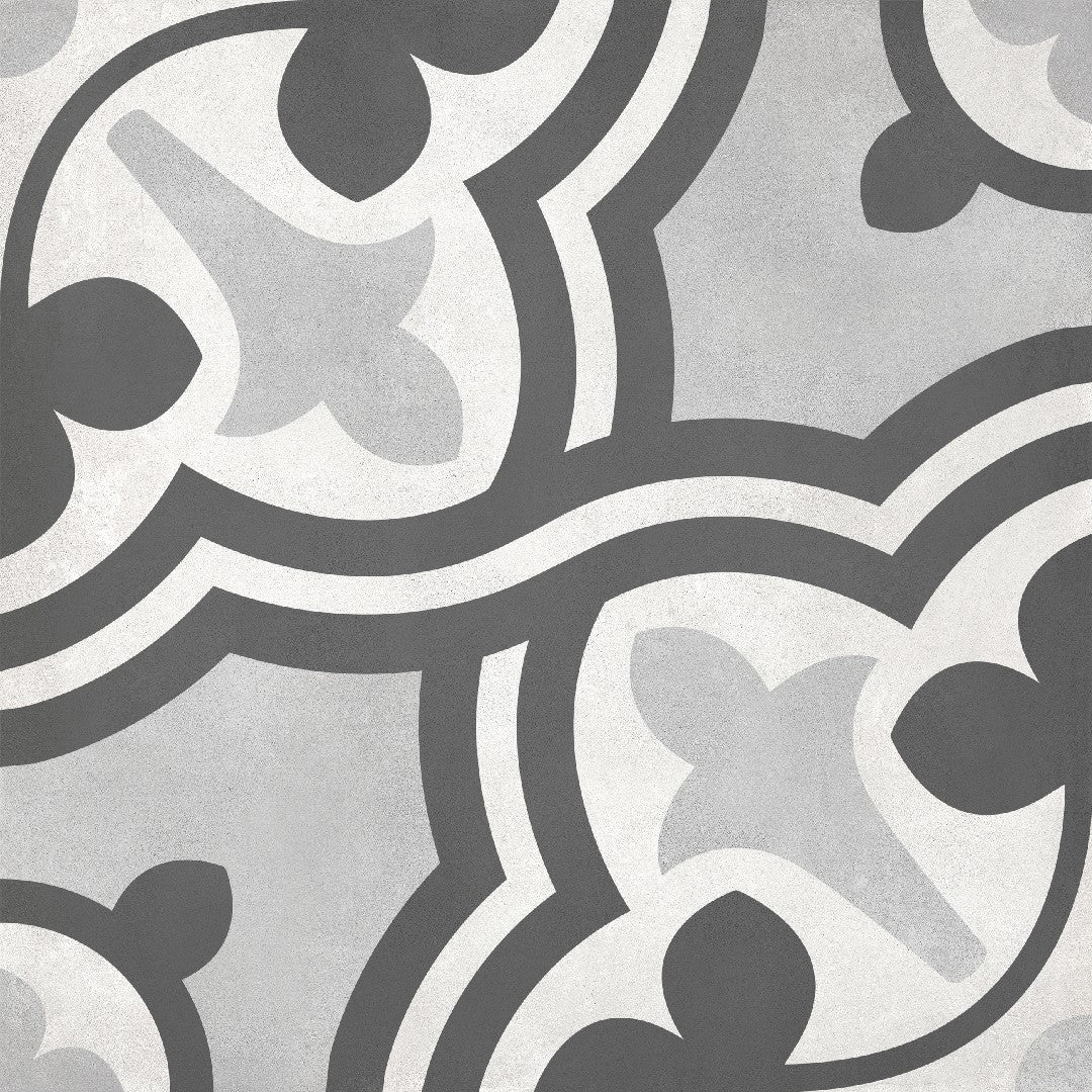 Crossville Form 8" x 8" Matte Porcelain Baroque Deco Tile