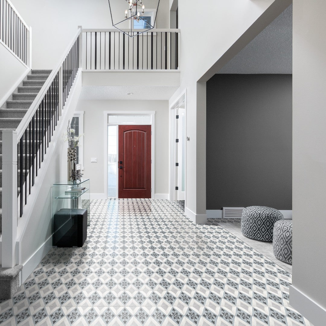 Crossville-Form-8-x-8-Matte-Porcelain-Northstar-Deco-Tile-Ice