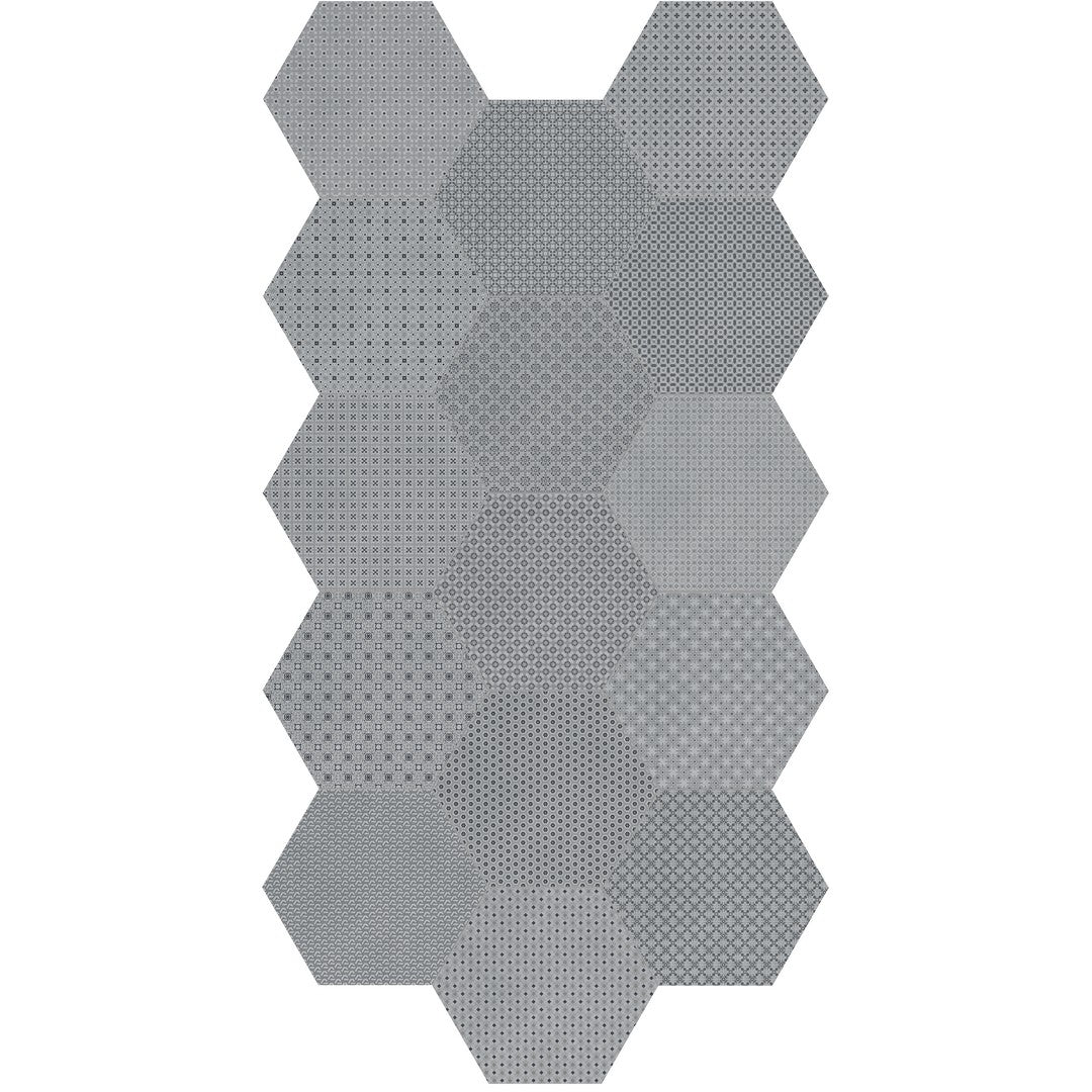 Crossville-Studios-Tapestri-8.5-x-10-Matte-Hexagon-Deco-Porcelain-Tile-Cashmere-Blend