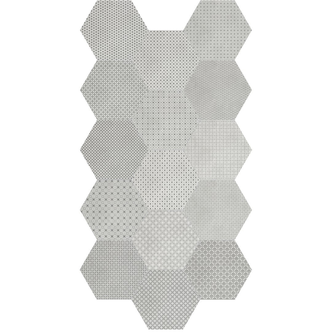 Crossville-Studios-Tapestri-8.5-x-10-Matte-Hexagon-Deco-Porcelain-Tile-Wool-Blend