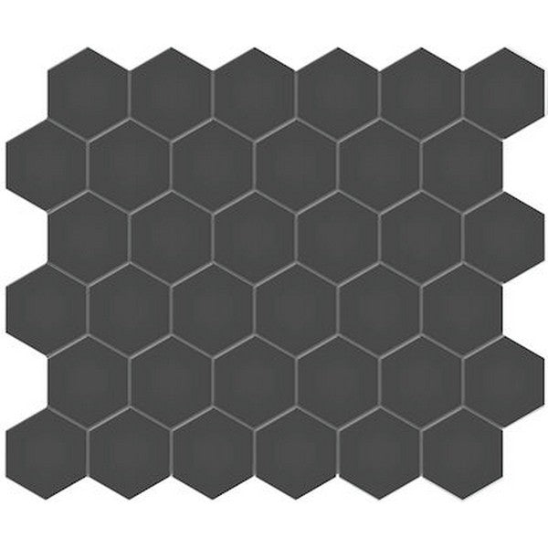 Crossville Studios Soho Unglazed 11" x 12" Matte 2" Hexagon Porcelain Mosaic