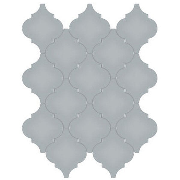 Crossville Studios Soho Glazed 11" x 13" Glossy Arabesque Porcelain Mosaic