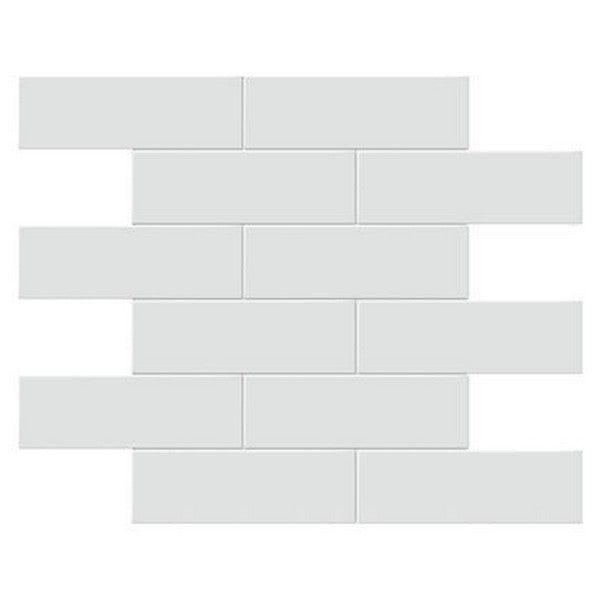 Crossville Studios Soho Glazed 11.65" x 11.73" Glossy 2x6" Brick Porcelain Mosaic