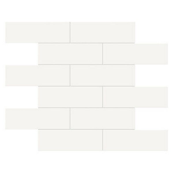 Crossville Studios Soho Glazed 11.65" x 11.73" Matte 2x6" Brick Porcelain Mosaic