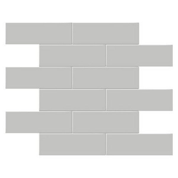 Crossville Studios Soho Glazed 11.65" x 11.73" Matte 2x6" Brick Porcelain Mosaic