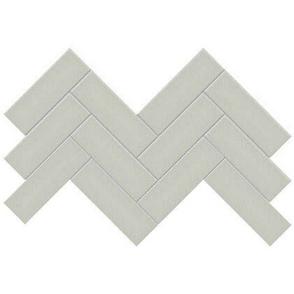 Crossville Studios Soho Glazed 8.2" x 16.6" Matte 2x6" Herringbone Porcelain Mosaic
