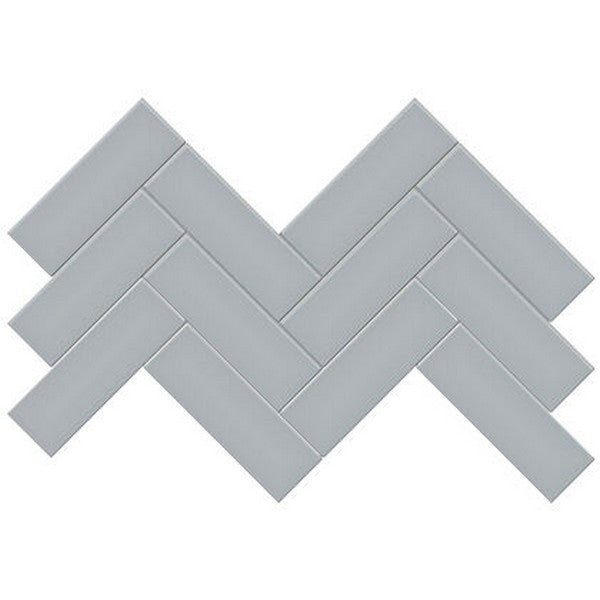 Crossville Studios Soho Glazed 8.2" x 16.6" Matte 2x6" Herringbone Porcelain Mosaic