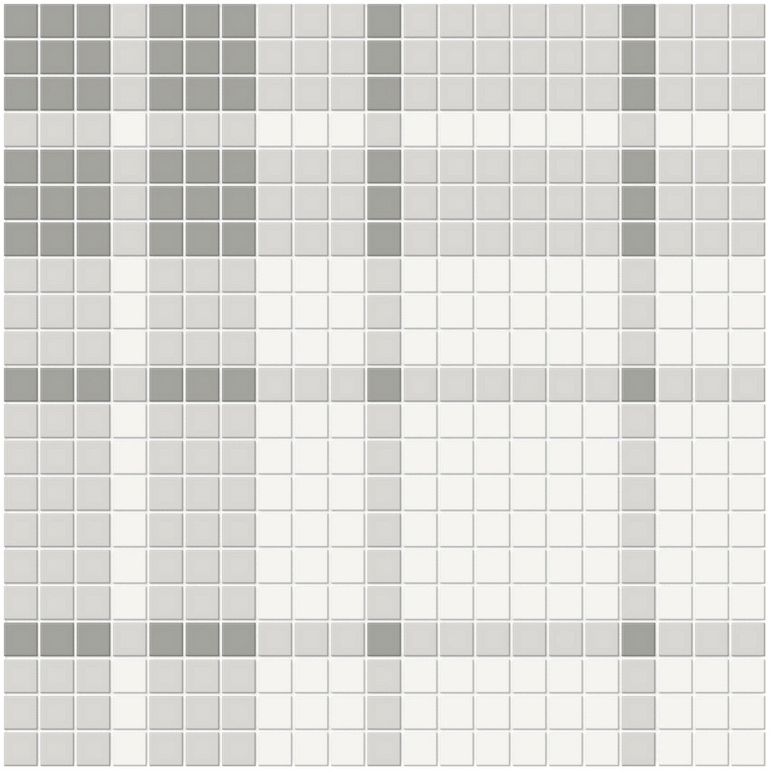 Crossville Soho Patterned 12" x 12" Matte Plaid Porcelain Mosaic
