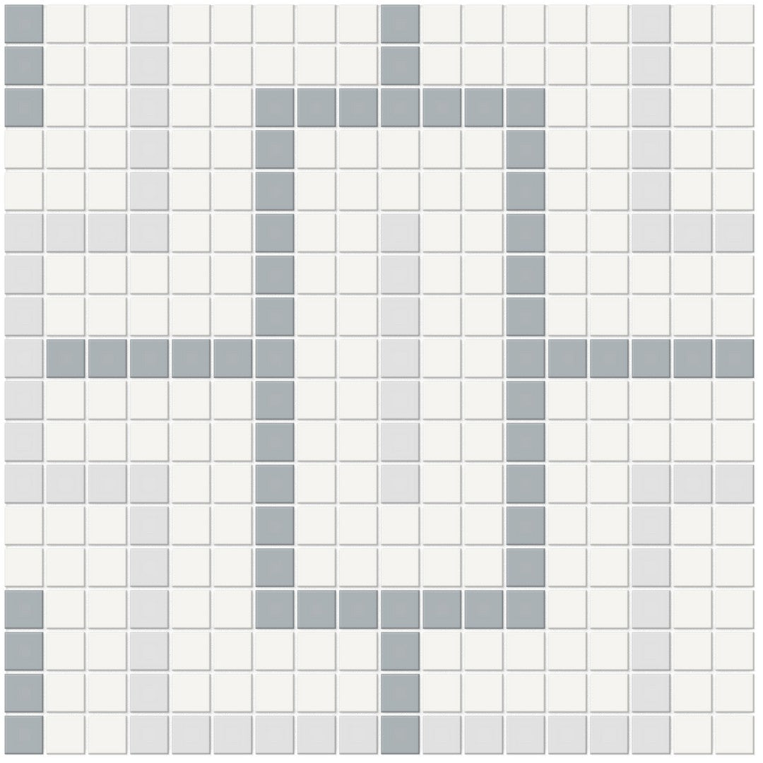 Crossville Soho Patterned 12" x 12" Matte Chain Porcelain Mosaic