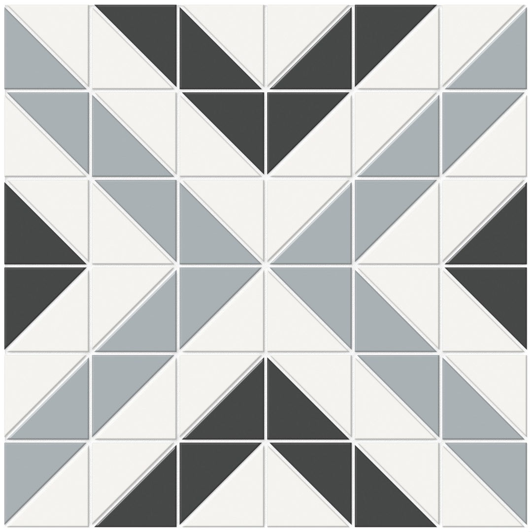 Crossville Studios Soho Patterned 10" x 10" Matte Cubic Porcelain Mosaic