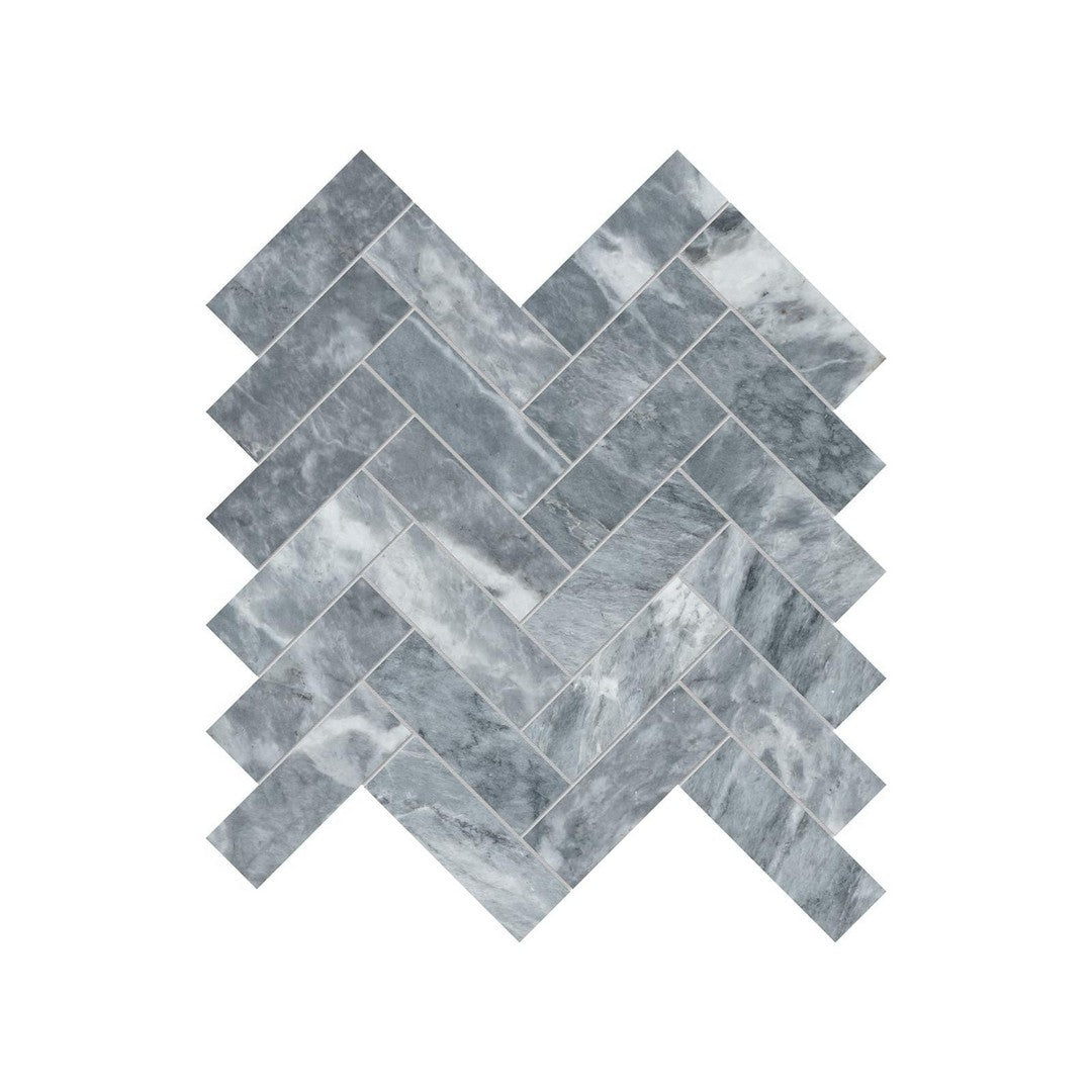 Anatolia Natural Stone 11" x 12" Brushed Marble 1.25x4" Herringbone Mosaic