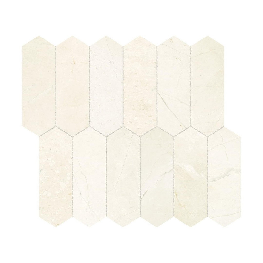 Anatolia Natural Stone 11" x 12" Honed Marble 2x6" Picket Mosaic