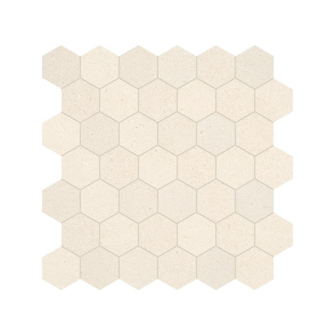 Anatolia Natural Stone 12" x 12" Honed Limestone 2" Hexagon Mosaic