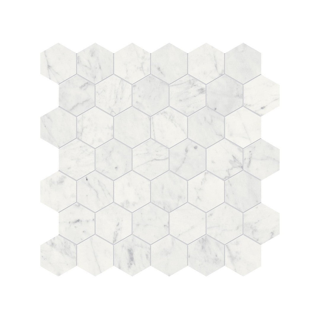 Anatolia Natural Stone 12" x 12" Polished Marble 2" Hexagon Mosaic