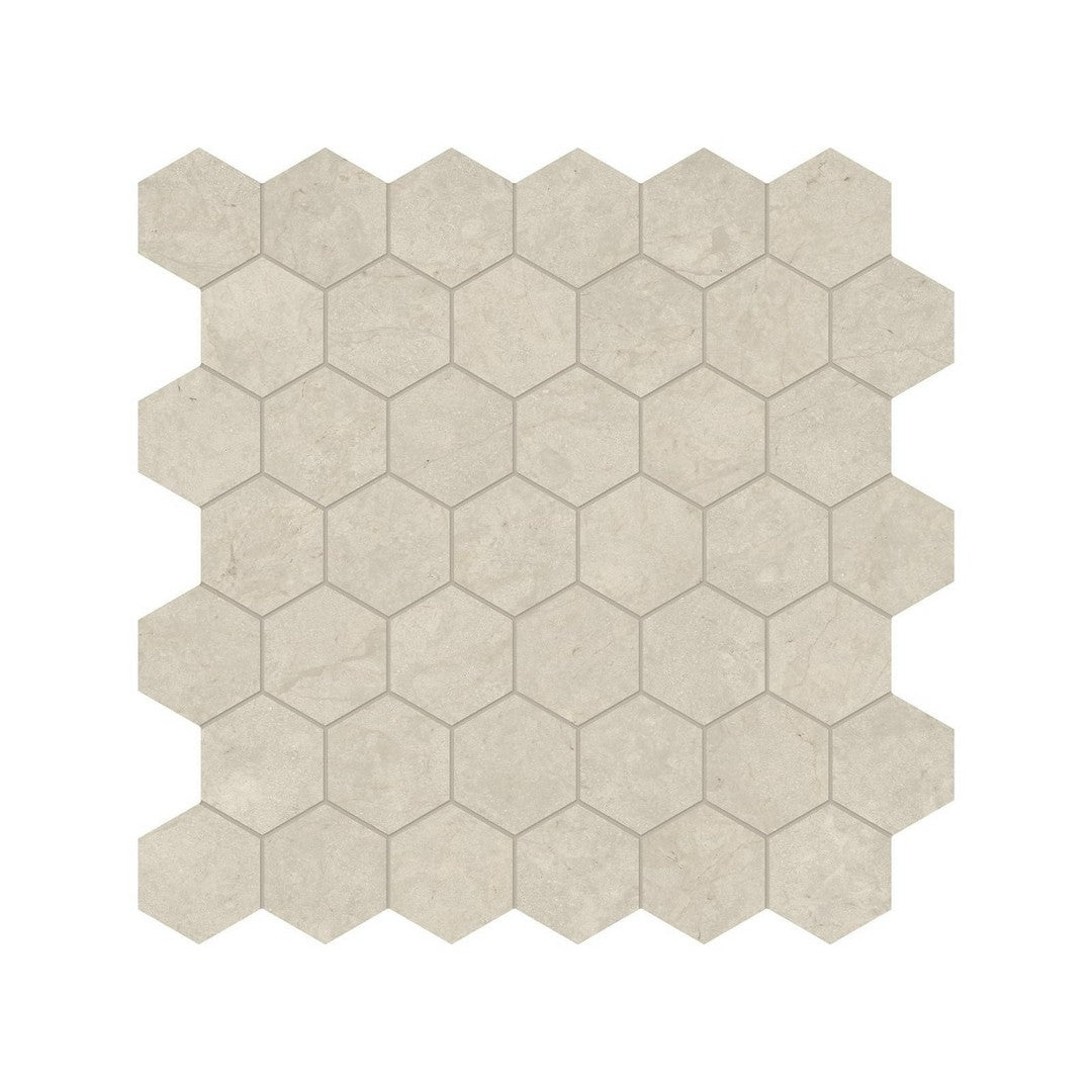 Anatolia Natural Stone 12" x 12" Honed Limestone 2" Hexagon Mosaic