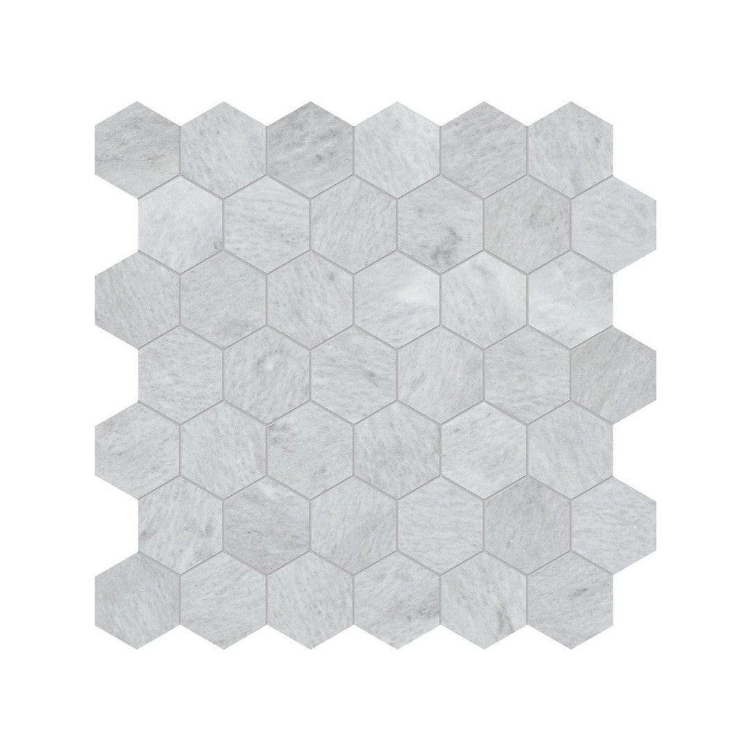 Anatolia Natural Stone 12" x 12" Honed Marble 2" Hexagon Mosaic