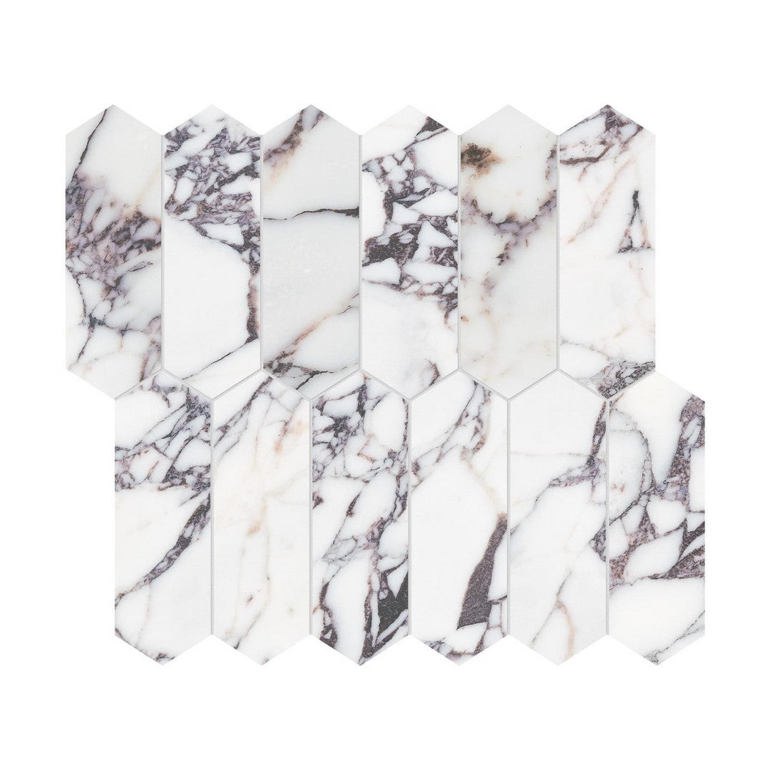 Anatolia Natural Stone 11" x 12" Honed Marble 2x6" Picket Mosaic