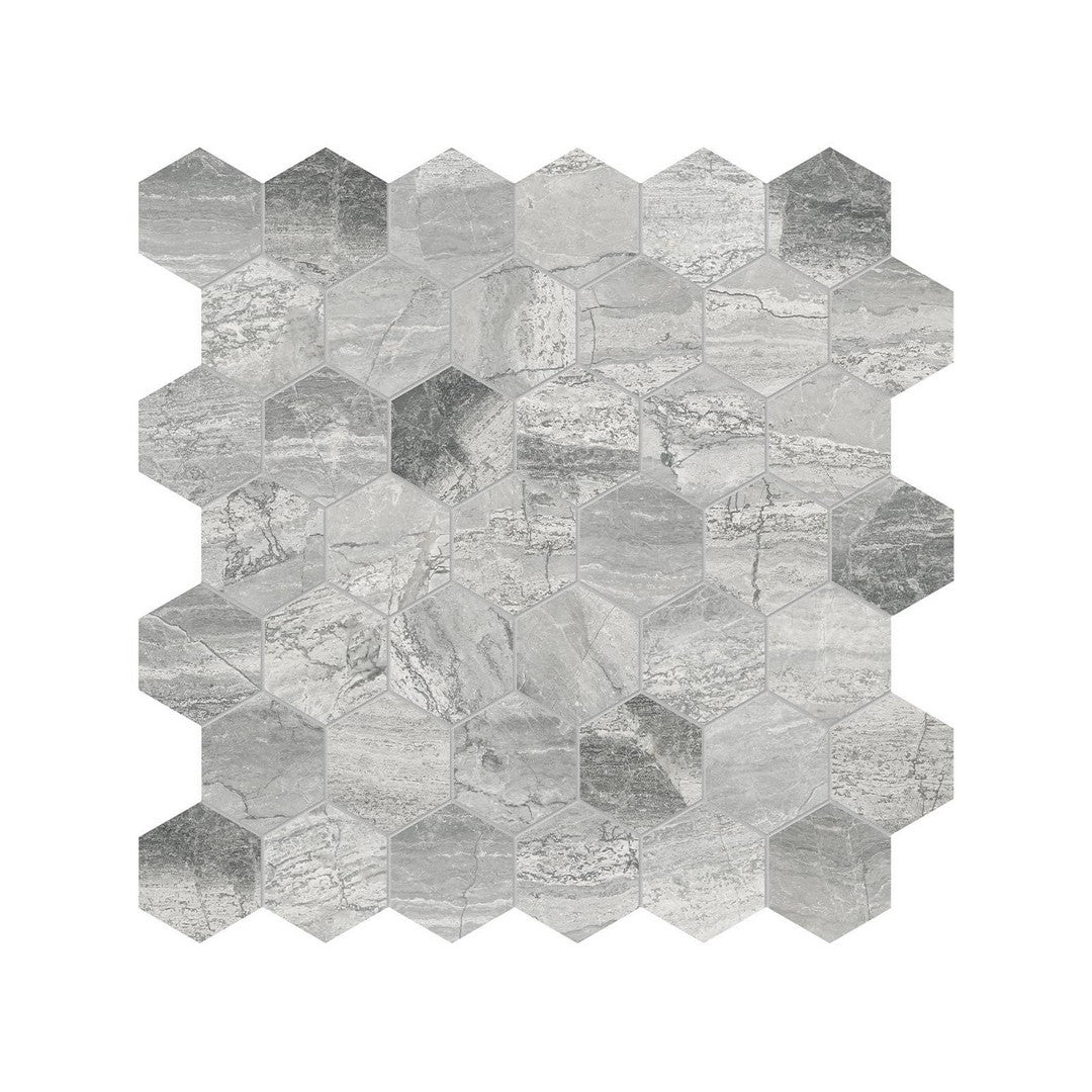 Anatolia Natural Stone 12" x 12" Honed Marble 2" Hexagon Mosaic