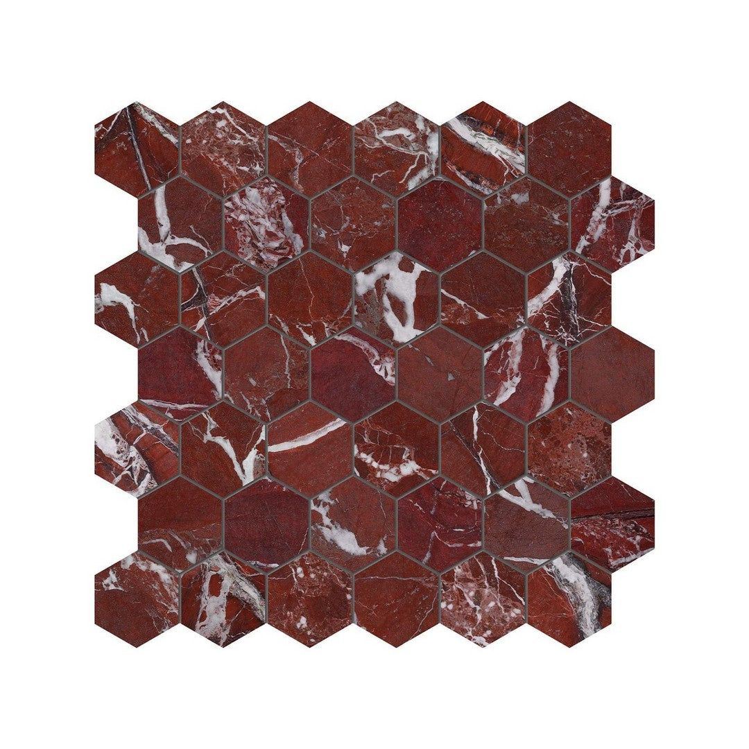 Anatolia Natural Stone 12" x 12" Polished Marble 2" Hexagon Mosaic