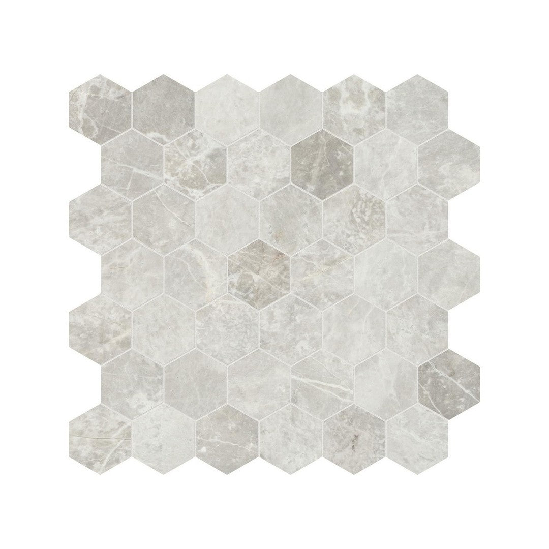 Anatolia Natural Stone 12" x 12" Honed Marble 2" Hexagon Mosaic