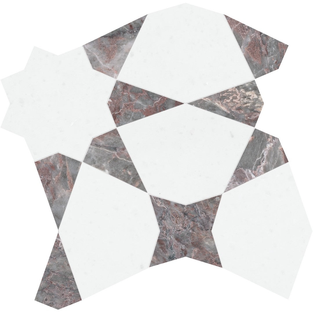 Anatolia Utopio Stellar 9" x 9" Honed Marble Custom Mosaic