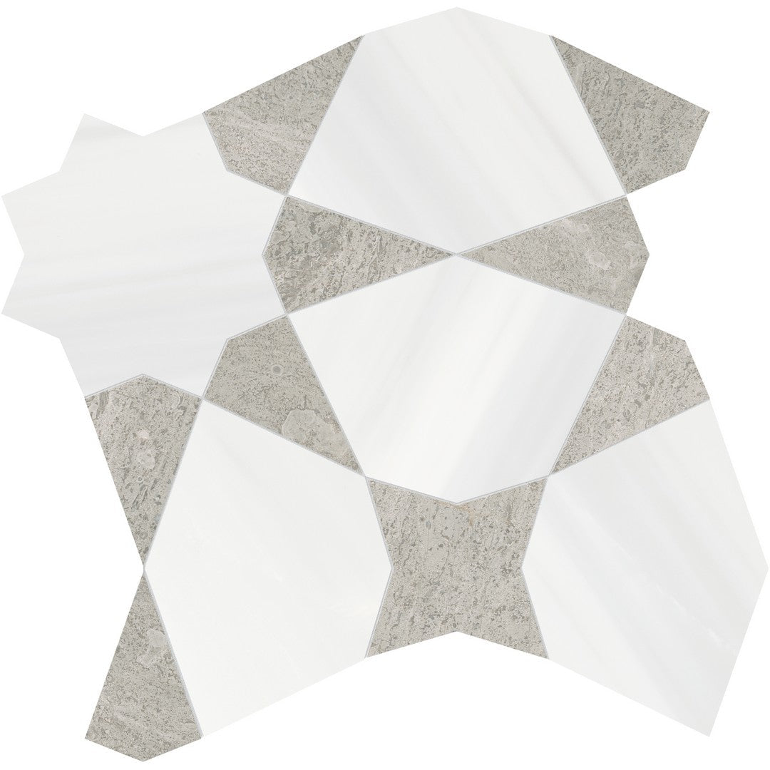 Anatolia Utopio Stellar 9" x 9" Honed Marble Custom Mosaic