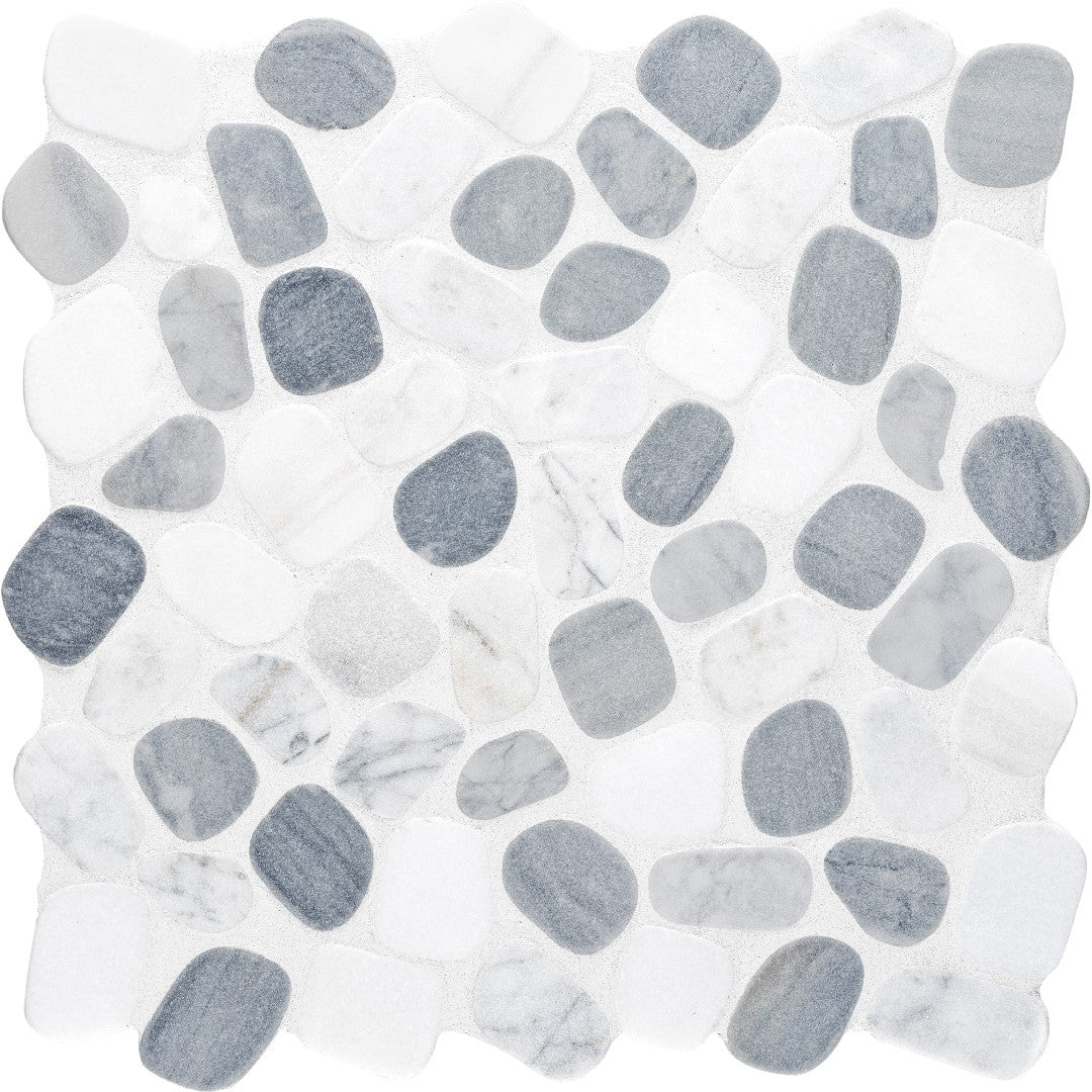 Crossville Cabana Pebble 12" x 12" Tumbled Natural Stone Blend Pebble Mosaic