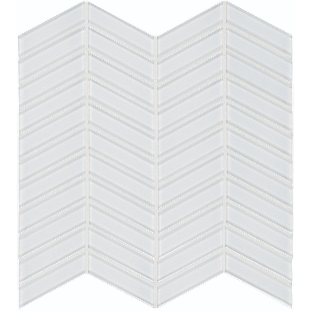 Tesoro Element 11.75" x 11.75" Interlocking Chevron Glass Mosaic