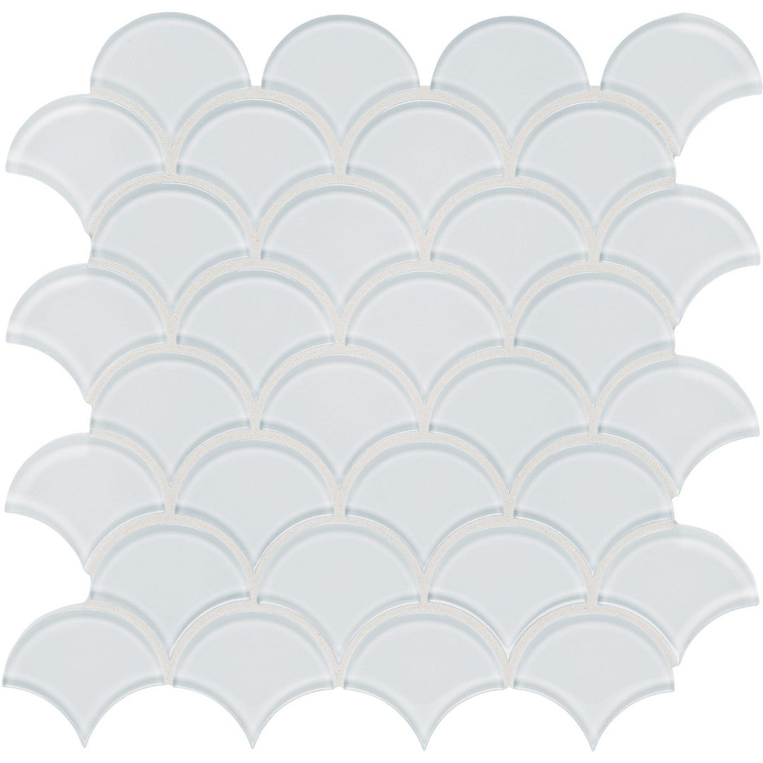 Tesoro Element 11.75" x 11.75" Interlocking Scallop Glass Mosaic