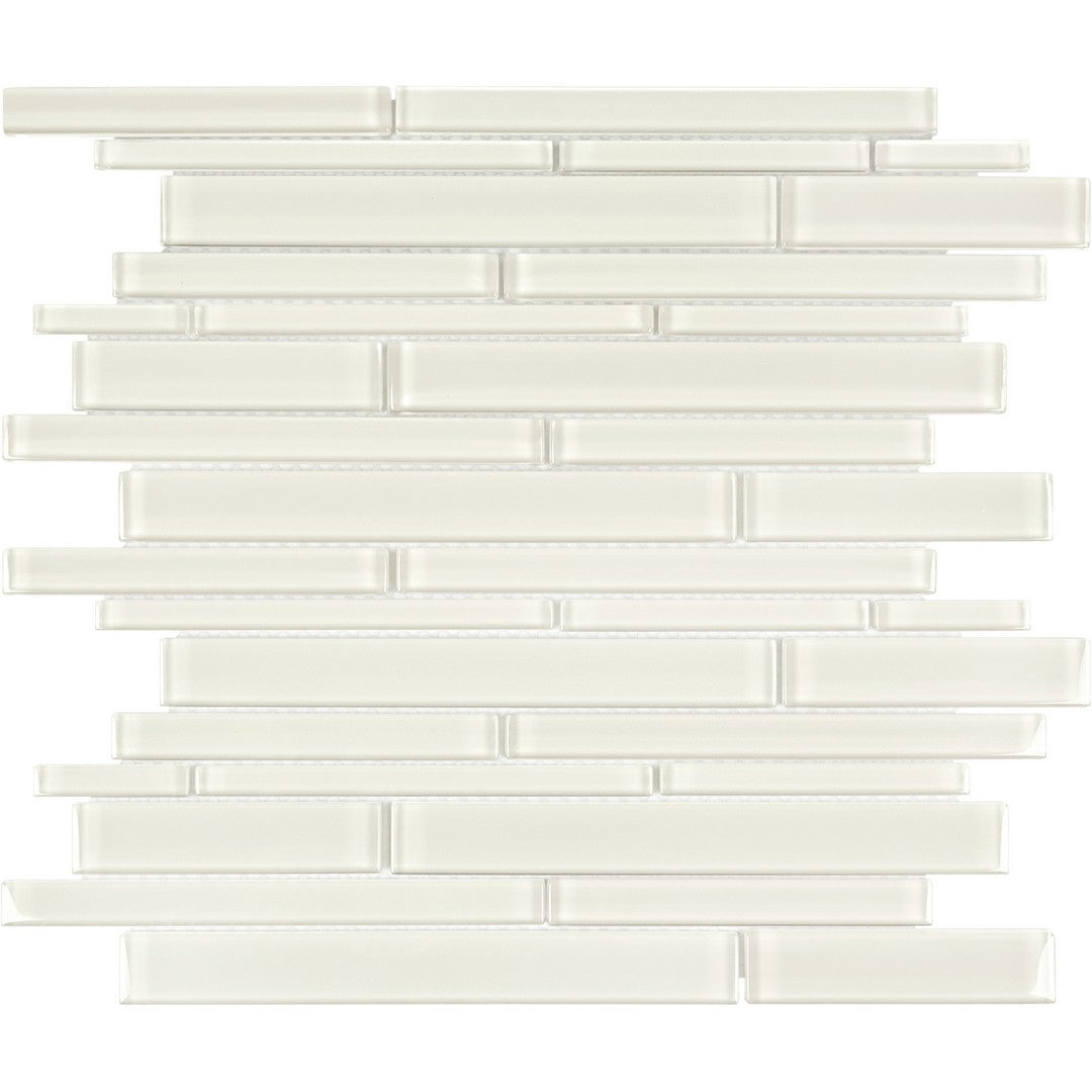 Tesoro Element 11.75" x 11.75" Interlocking Random Linear Glass Mosaic