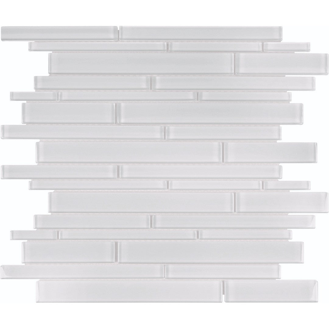Tesoro Element 11.75" x 11.75" Interlocking Random Linear Glass Mosaic
