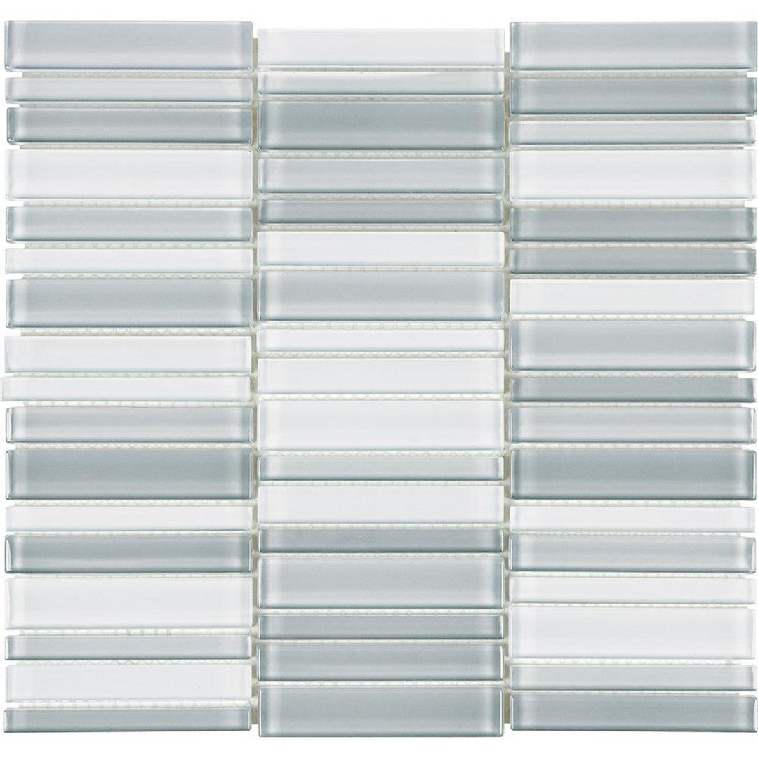 Tesoro Element 11.25" x 11.75" Stacked Glass Mosaic