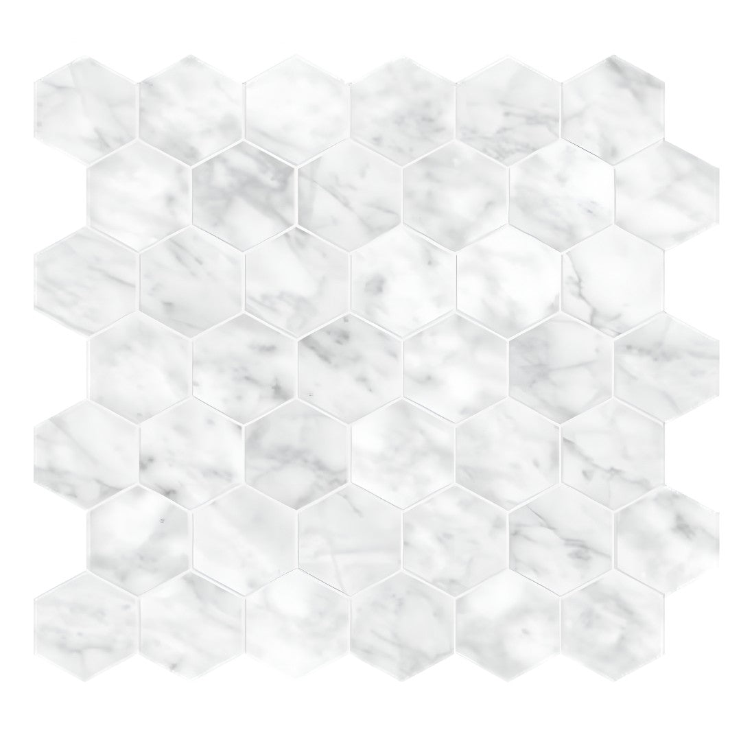 Tesoro La Marca 11.75" x 13.25" Rectified Matte 2" Hexagon Porcelain Mosaic