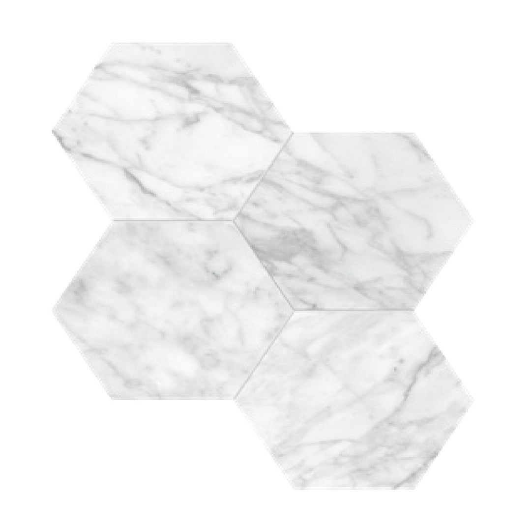 Tesoro La Marca 11.5" x 12" Rectified Matte 6" Hexagon Porcelain Mosaic