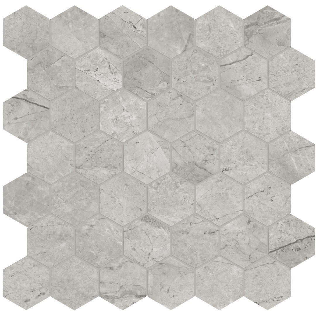 Tesoro La Marca 11.75" x 13.25" Rectified Matte 2" Hexagon Porcelain Mosaic