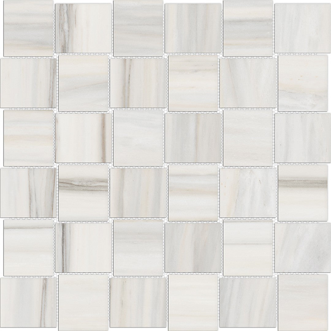Tesoro Mayfair 12" x 12" Rectified Polished Basketweave Porcelain Mosaic