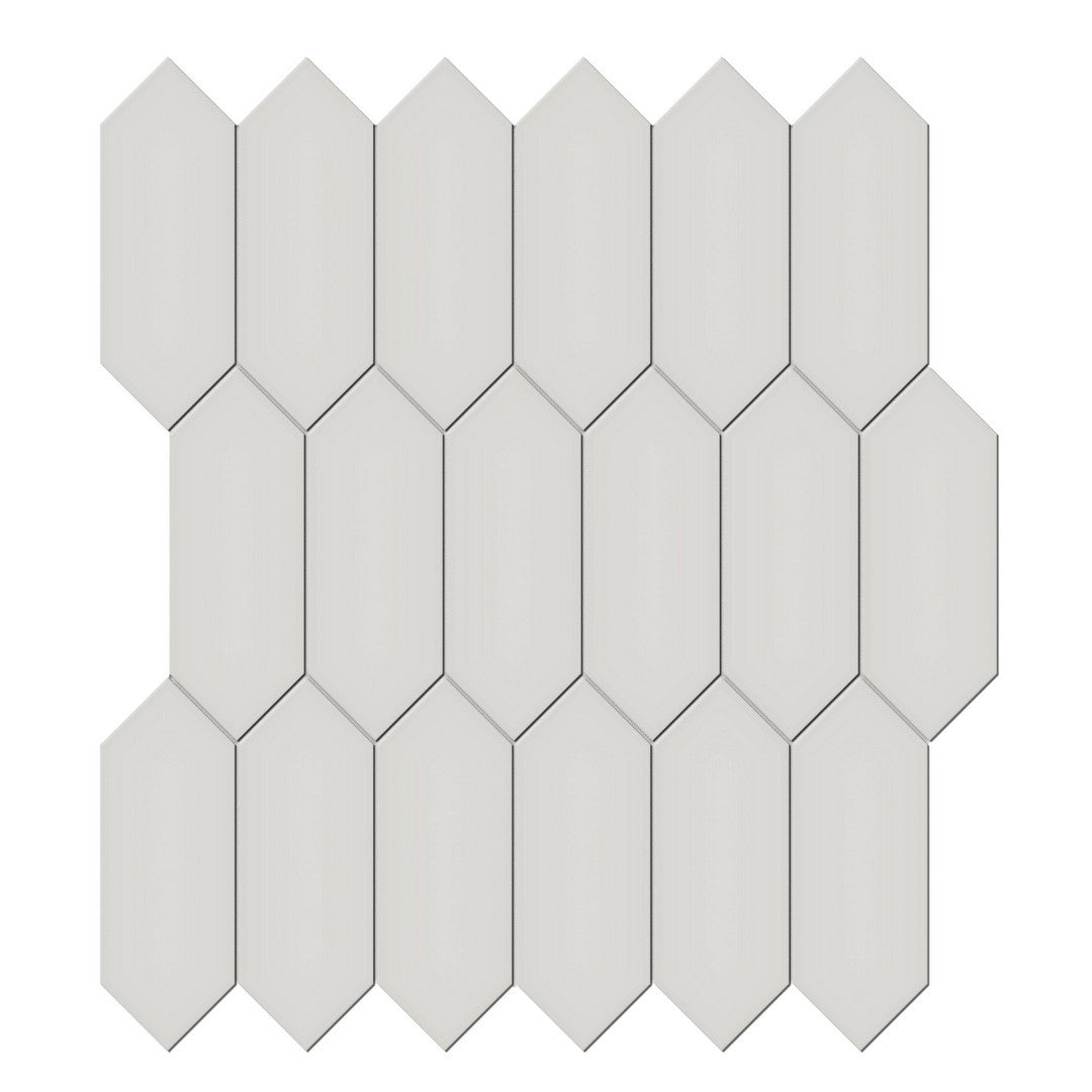 Tesoro Soho 12.5" x 11.5" Pressed Matte Porcelain Picket Mosaic