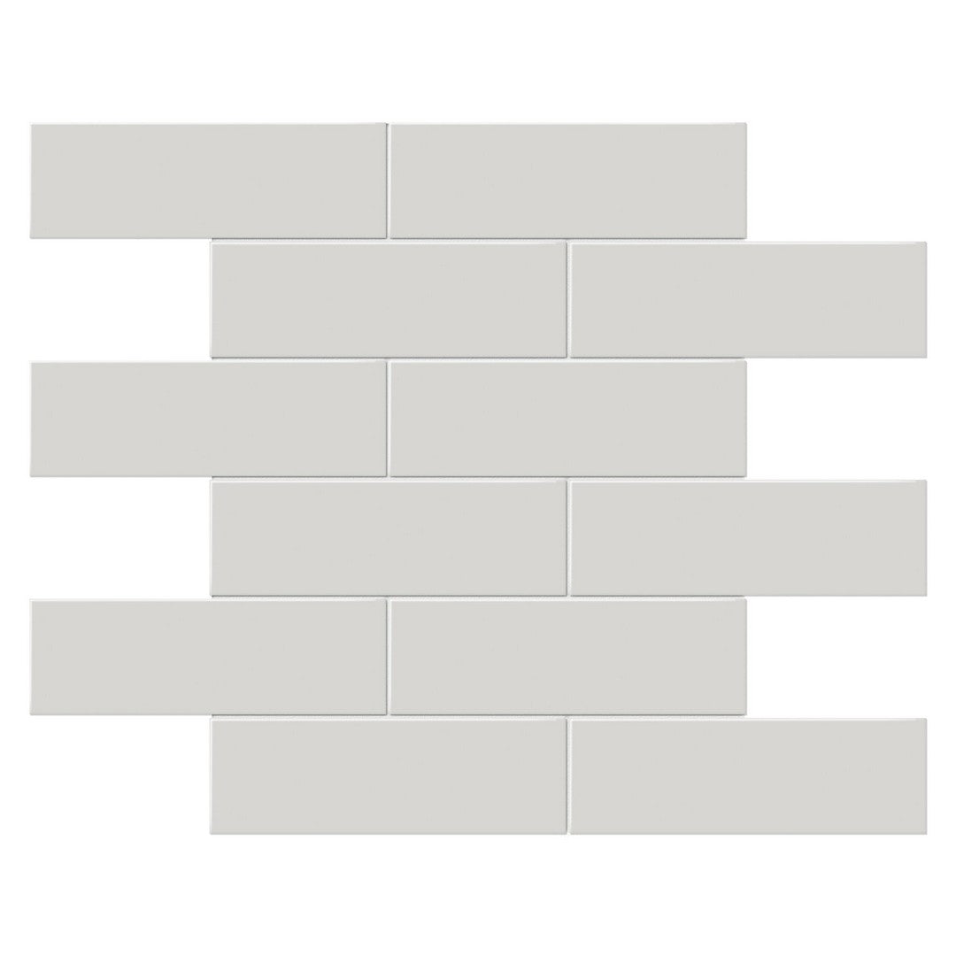 Tesoro Soho 11.75" x 11.75" Pressed Matte Porcelain Brick Mosaic