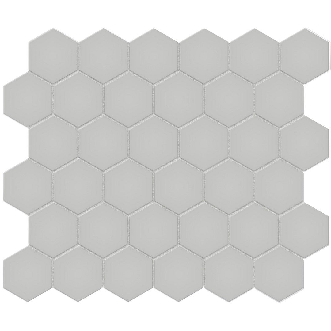 Tesoro Soho 11.5" x 10.75" Pressed Matte Porcelain 2" Hexagon Mosaic